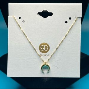 Gorjana necklace- gold / turquoise - NWT